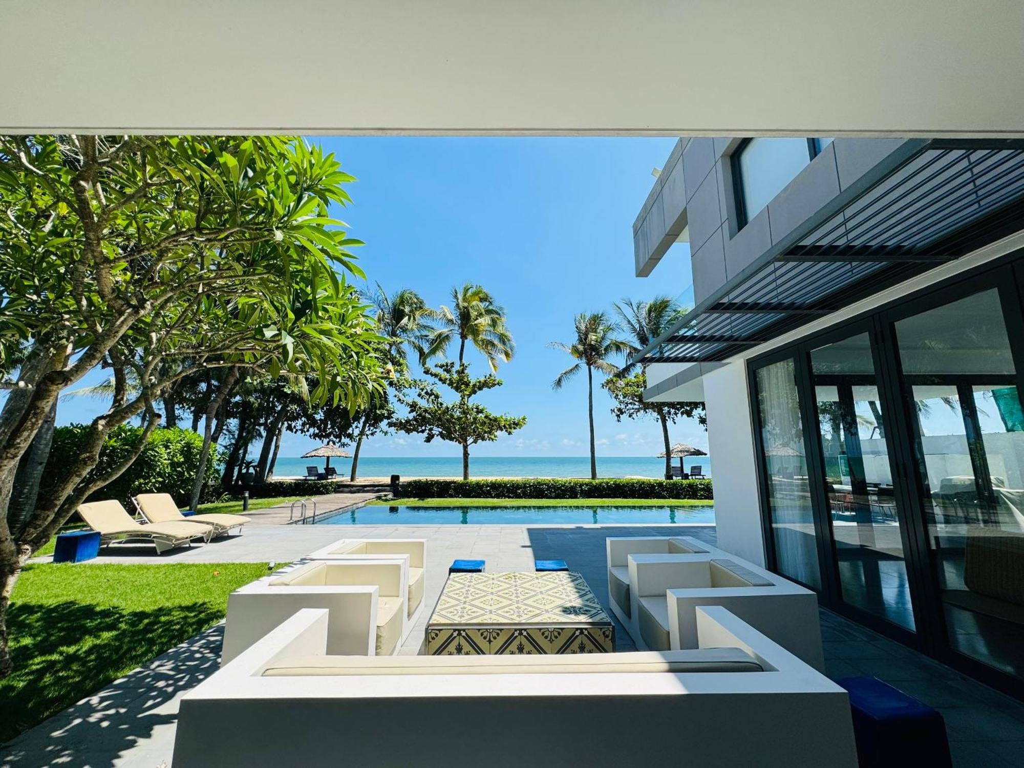 Premium Beachfront Villa 5 Bedrooms 1000M2 Sanctuary Ho Tram Resort Ll Bbq Exterior foto
